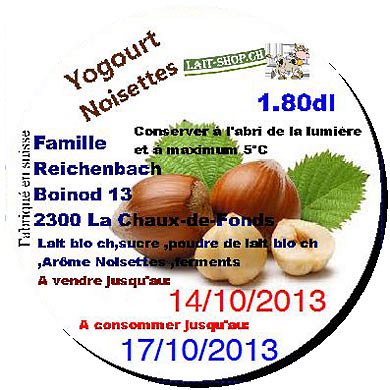 Yogourt Noisettes